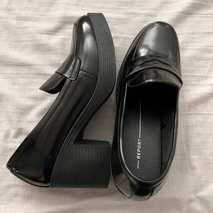 Black Patent Loafer Heels for Women Shoes | Brand New, Never Worn | Size 7.5